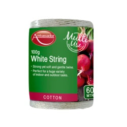 Ambassador White Cotton String