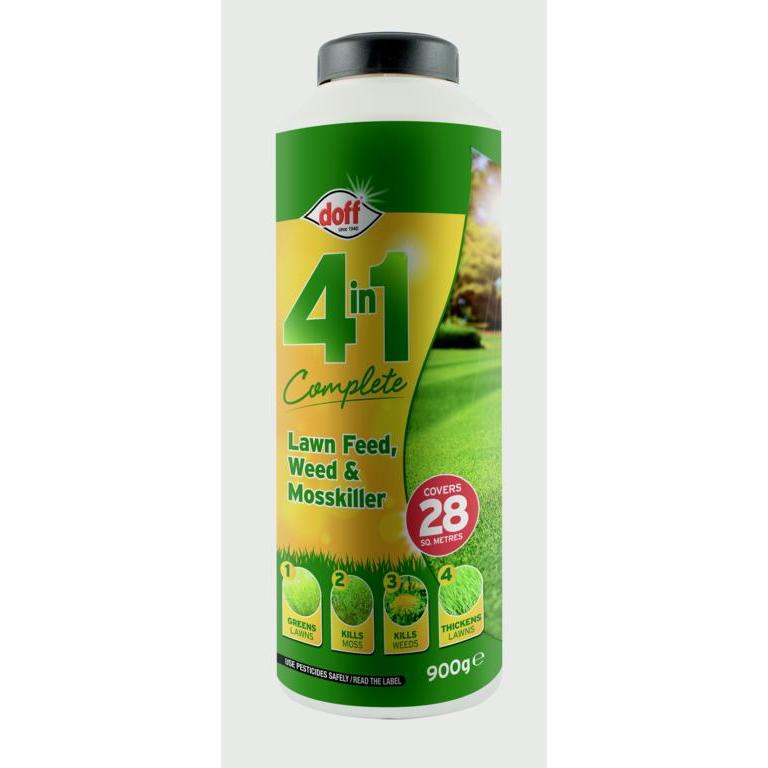 Doff 4 In 1 Complete Lawn Feed, Weed & Mosskiller 900g