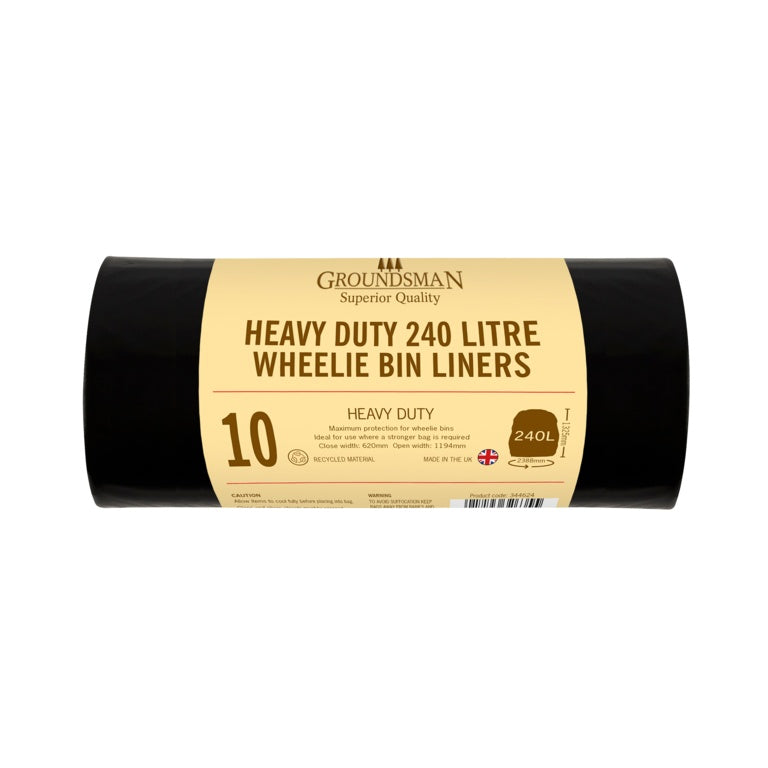 Large Wheelie Bin Liners 240L X 10