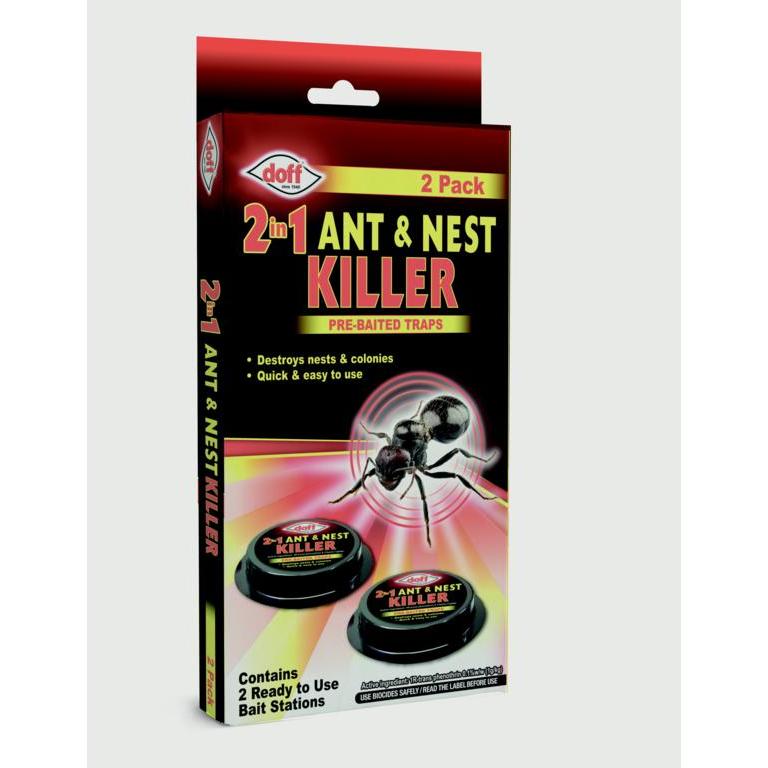 Doff 2 In 1 Ant & Nest Killer Bait Stations 2pk