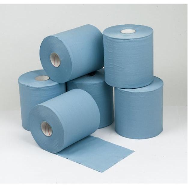 2 Ply Blue Centre Feed Rolls 6 Pack