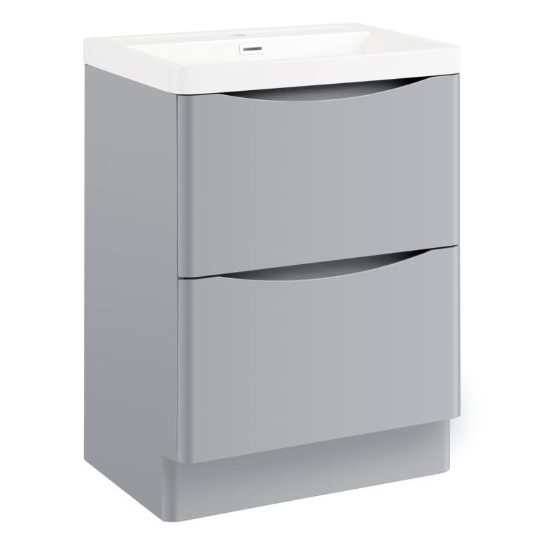 Ocata Grey Floor Standing Vanity Unit