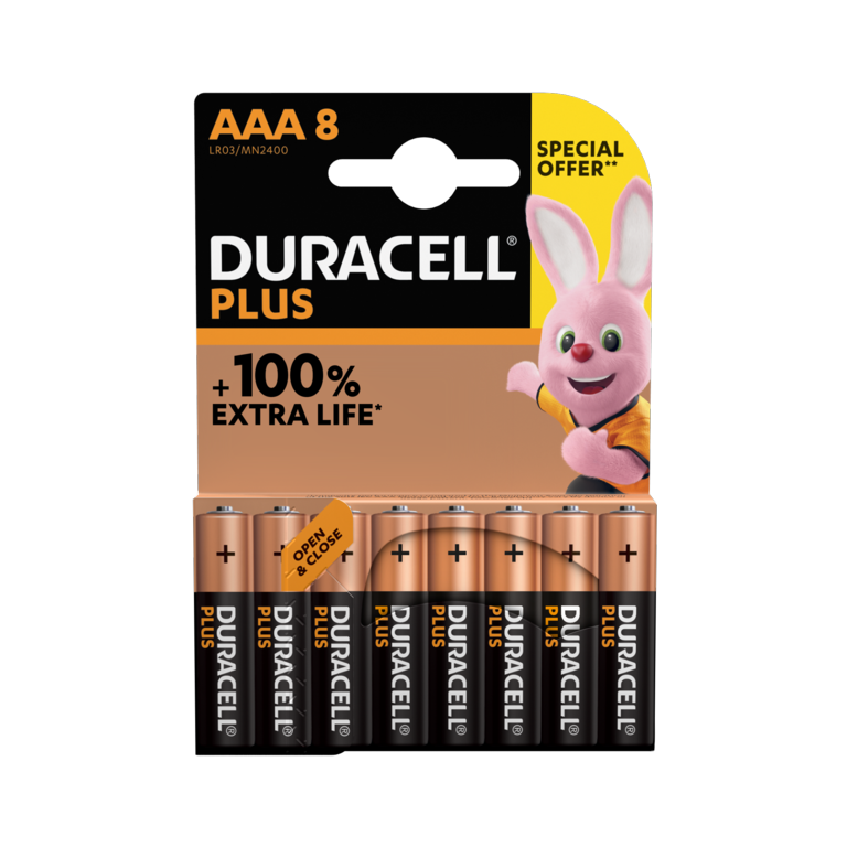 Duracell Plus Power AAA Batteries