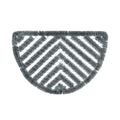 Groundsman Half Round Grey Wire Scraper Door Mat