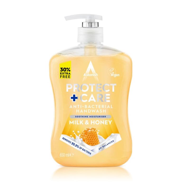 Astonish Protect + Care Anti Bacterial Handwash Milk & Honey