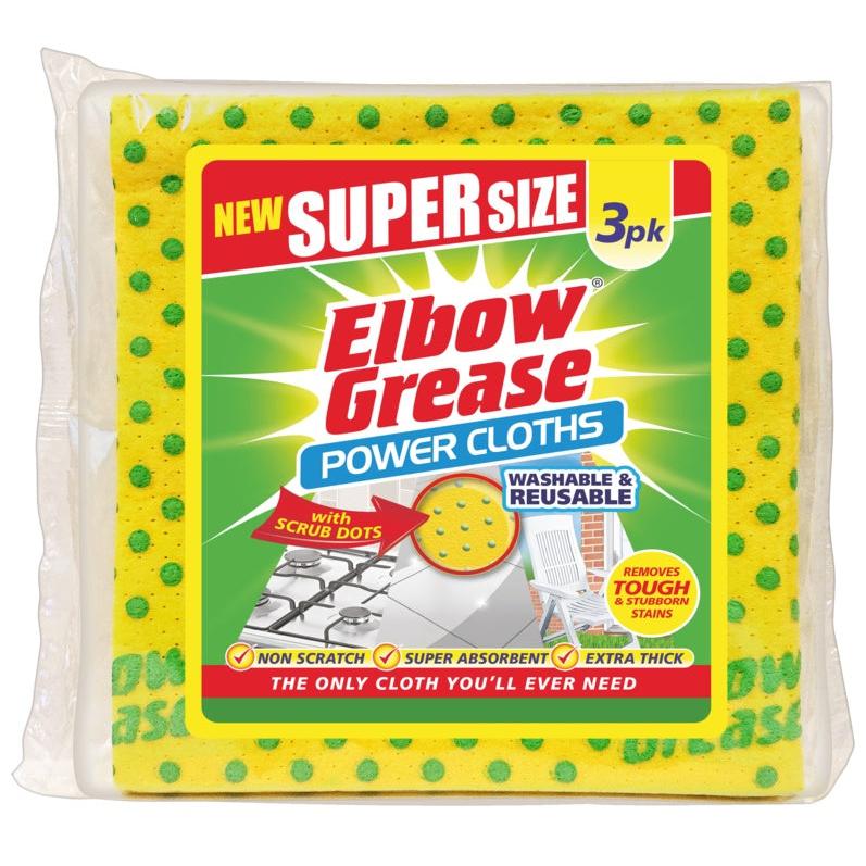 Elbow Grease Power Cloths 3PK