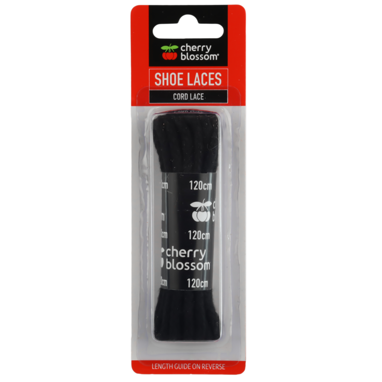 Cherry Cord Shoelace Black 120cm