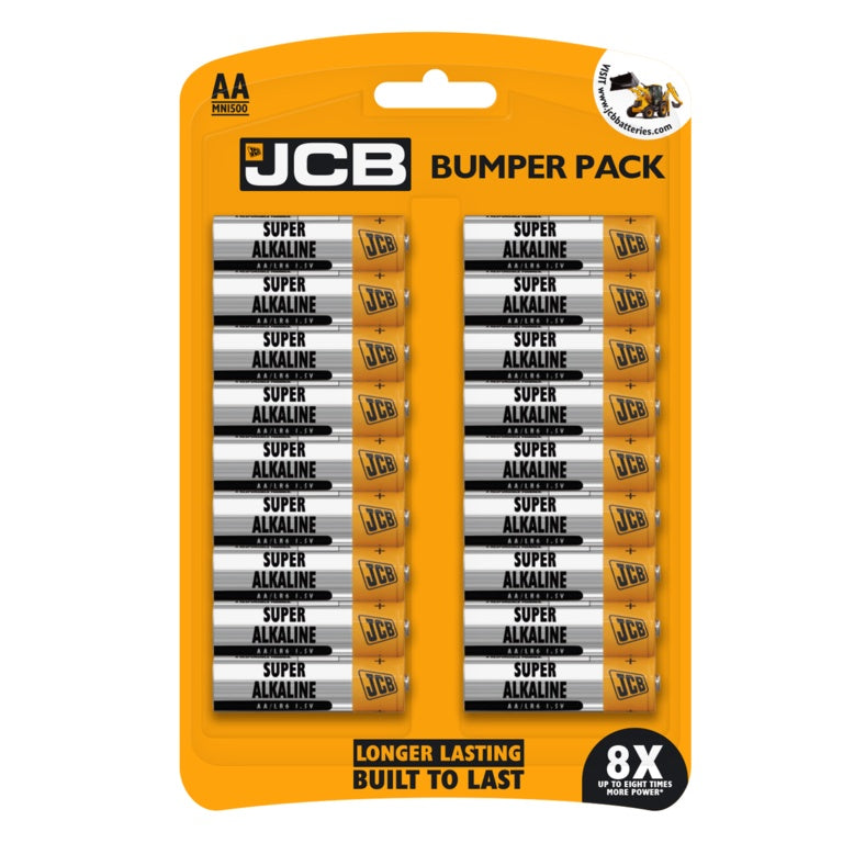 JCB LR6 / AA Alkaline Battery 18 Pack