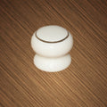 White/Goldline Ceramic Knobs