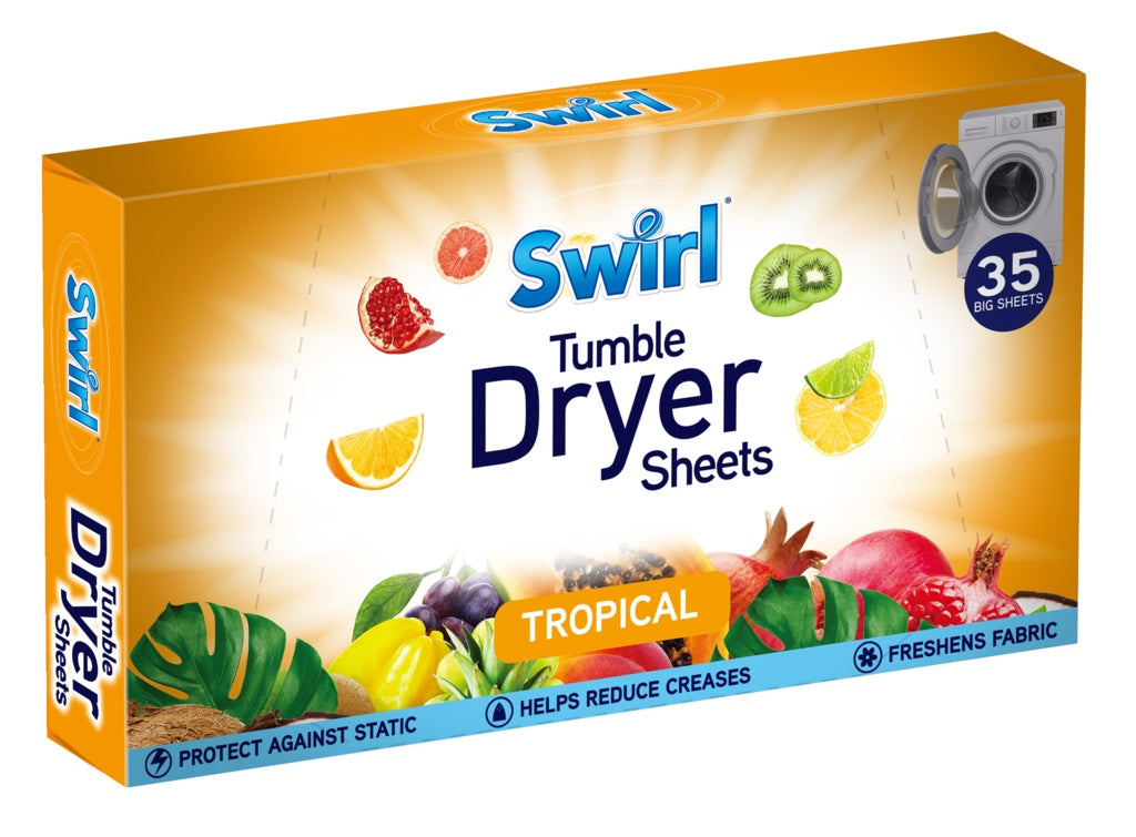Swirl Tumble Dryer Sheets Tropical