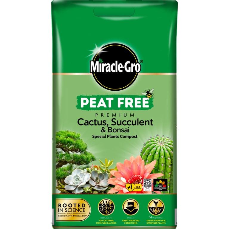 Miracle-Gro Peat Free Cactus, Succulent & Bonsai Compost