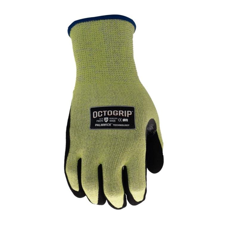 Octogrip Yellow 13g Level 5 Safety Cut Glove Medium