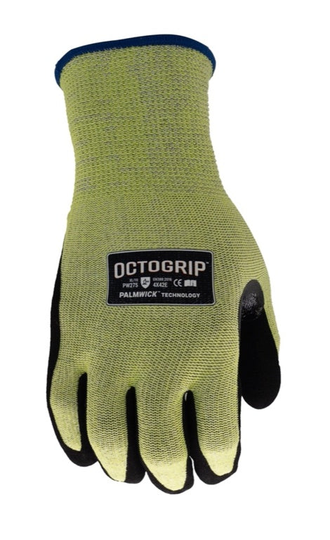 Octogrip Yellow 13g Level 5 Safety Cut Glove Large