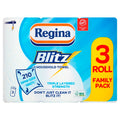 Regina Blitz Kitchen Roll 210 Sheets 3 Roll Family Pack