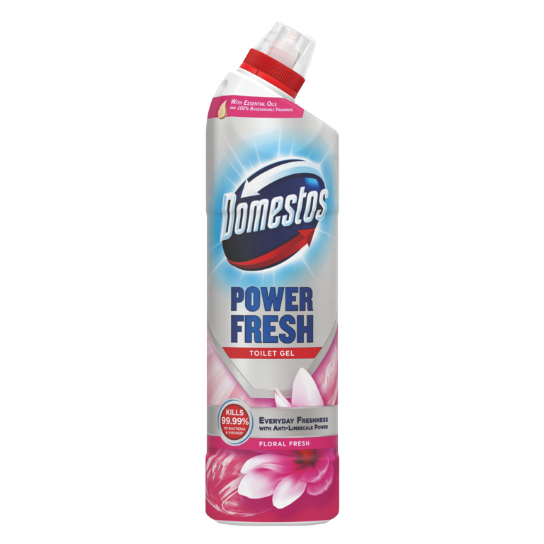 Domestos Power Fresh Toilet Gel 750ml Floral Fresh