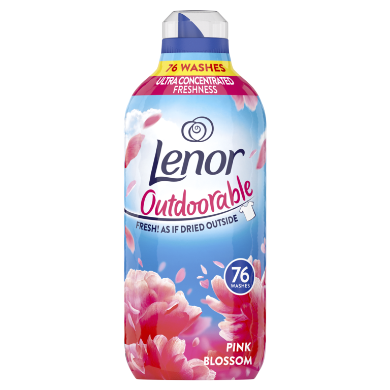 Lenor Pink Blossom Outdoorable Fabric Conditioner 76 Wash