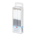 24 Silver Glitter Candles