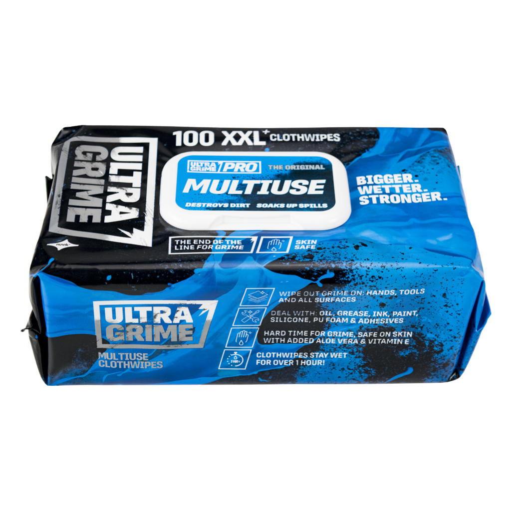 Ultra Grime Pro Multi-Use Cloth Wipes 100pk