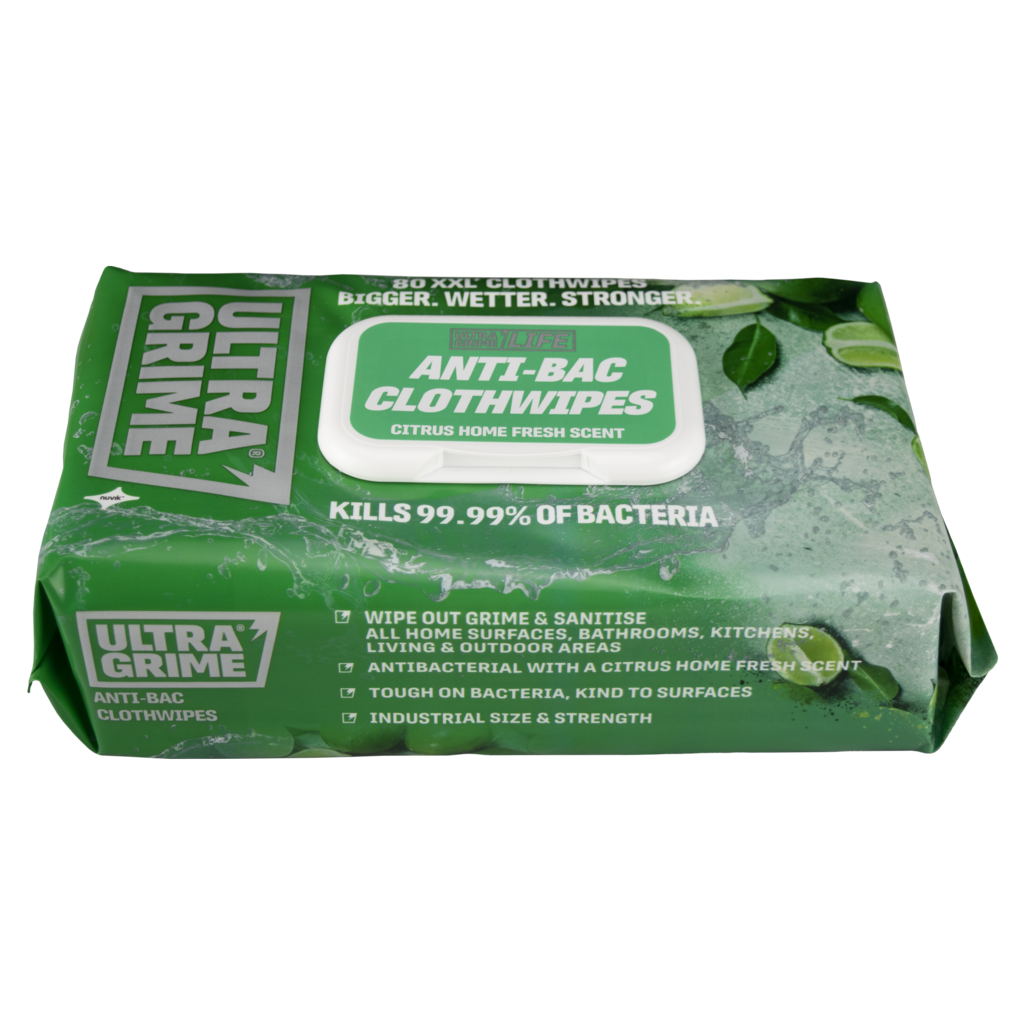 Ultra Grime Life Anti-Bac Cloth Wipes 80 Wipes