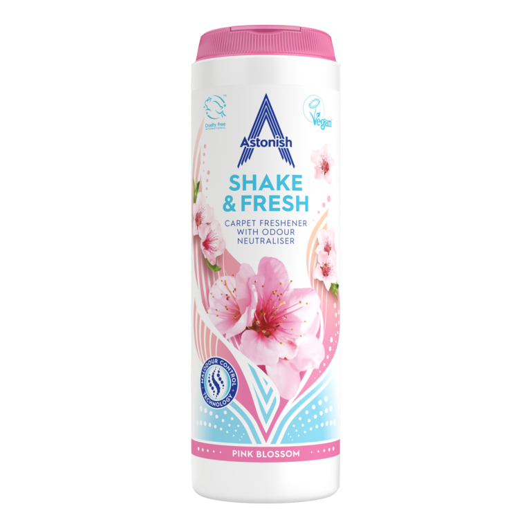 Astonish Pink Blossom Shake & Fresh Carpet Freshener Powder 400gm