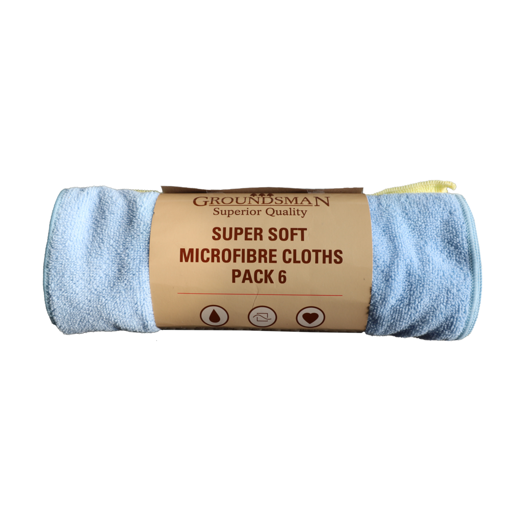 Groundsman Super Soft Microfibre Cloths 40 x 30cm 6pk