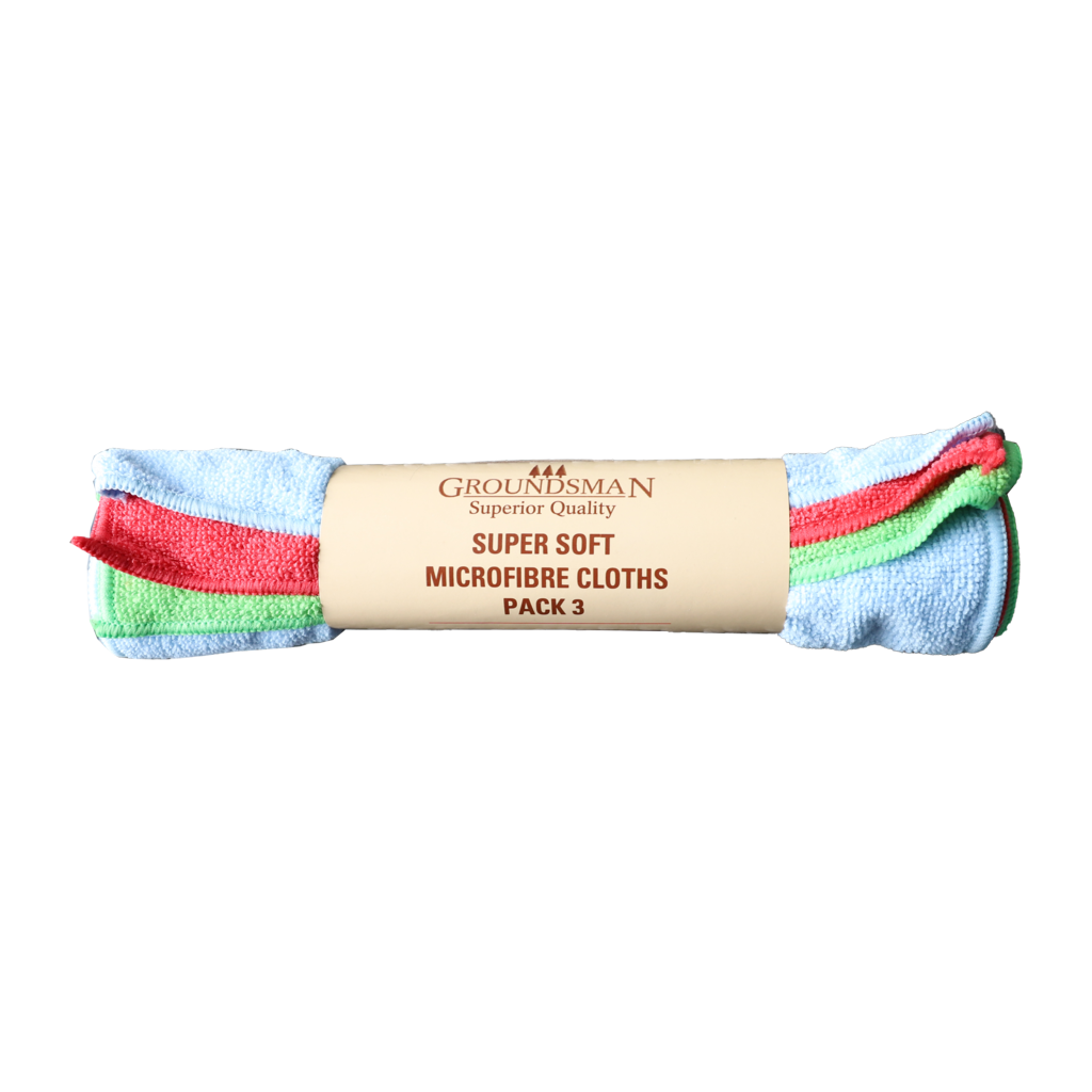 Groundsman Super Soft Microfibre Cloths 40 x 30cm 3pk