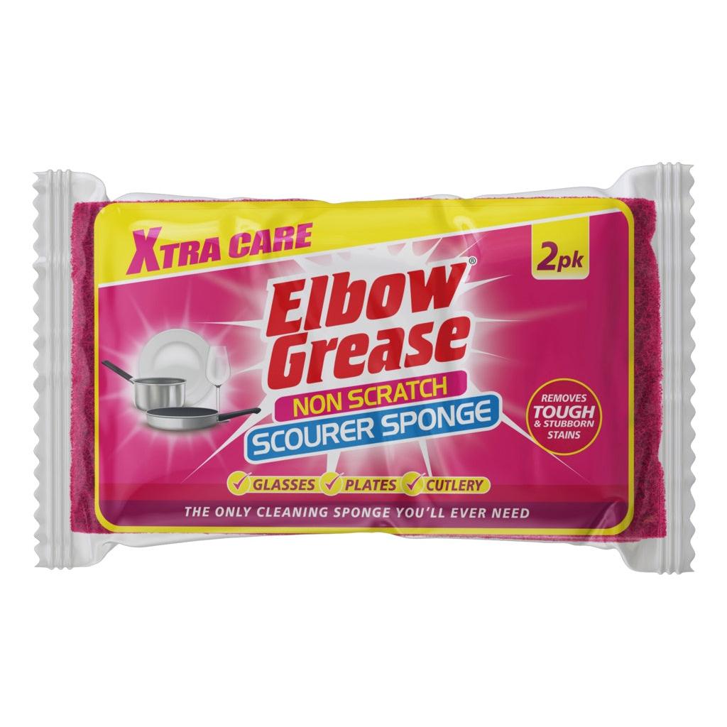 Elbow Grease Non Scratch Scourer Sponge 2pk
