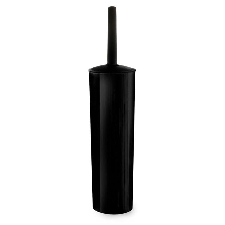 Black Plastic Toilet Brush & Holder