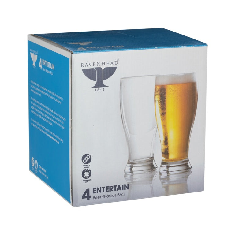 Ravenhead Entertain Beer Glasses 4pk