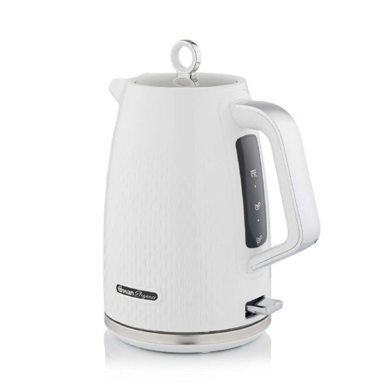 White Textured Jug Rapid Boil Kettle