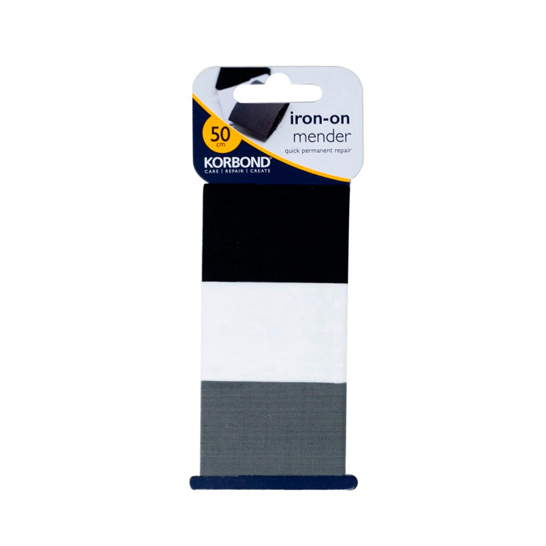 Korbond Iron On Mender Fabric Patch 3.8cm x 50cm