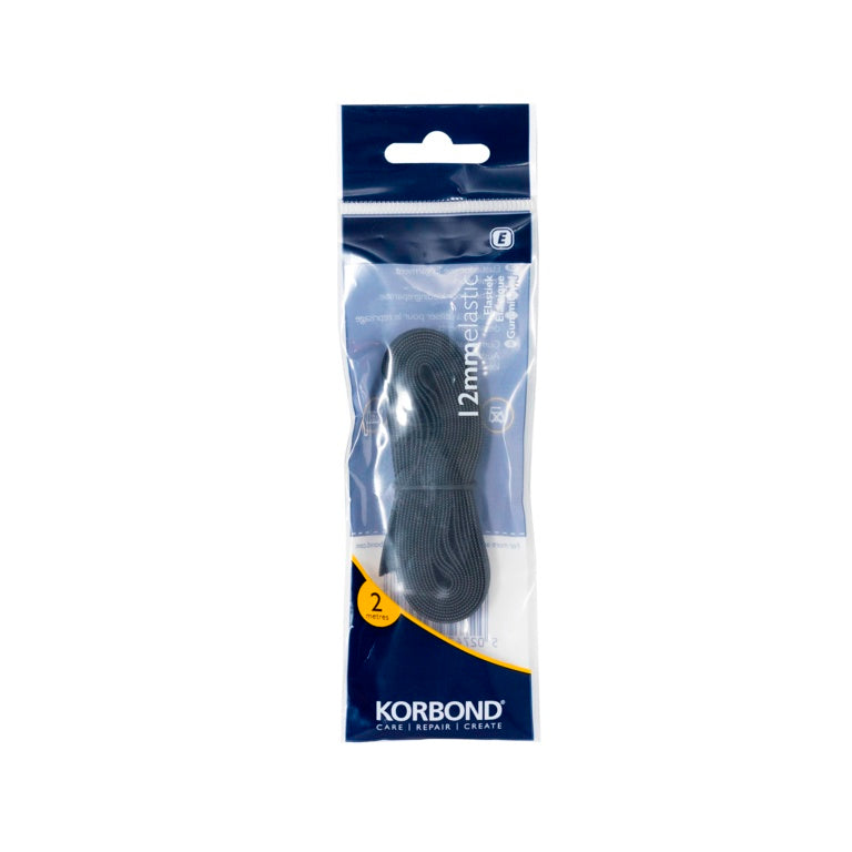 Korbond Elastic Black 12mm 2M