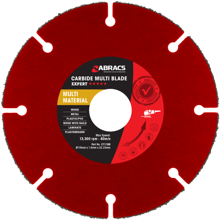 Abracas Carbide Tipped Multi Material Blade 115mm X 22mm