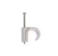 10mm White Nail In Pipe Clips