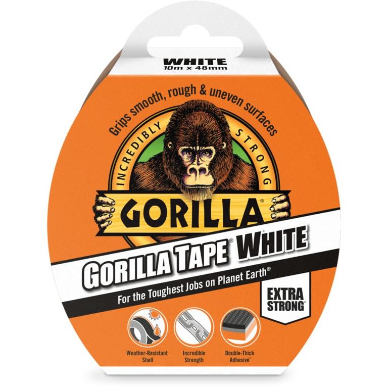 Gorilla White Tape 10m