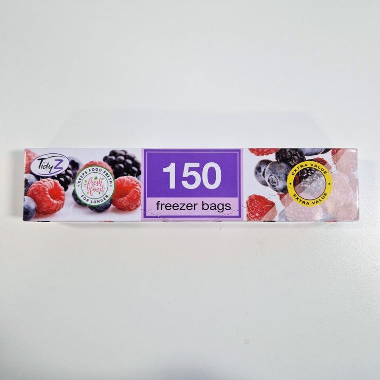 Tidyz Freezer Bags Boxed 150 Pack