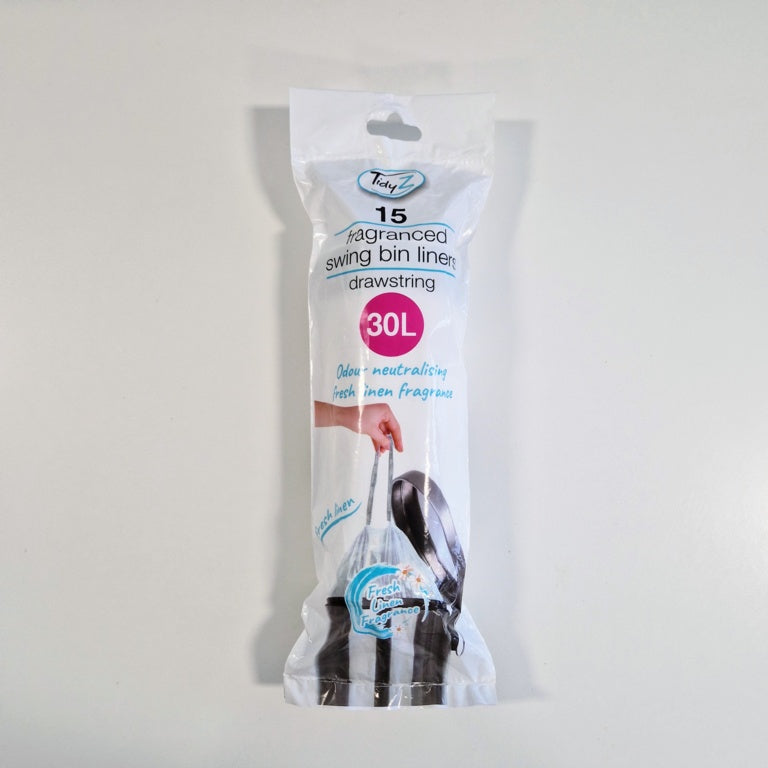 TidyZ Drawstring Fragranced Swing Bin Bags 30L