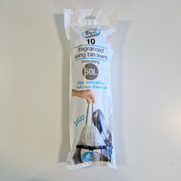 TidyZ Drawstring Fragranced Swing Bin Bags 50L
