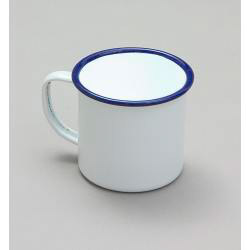 Traditional Enamel White Mug