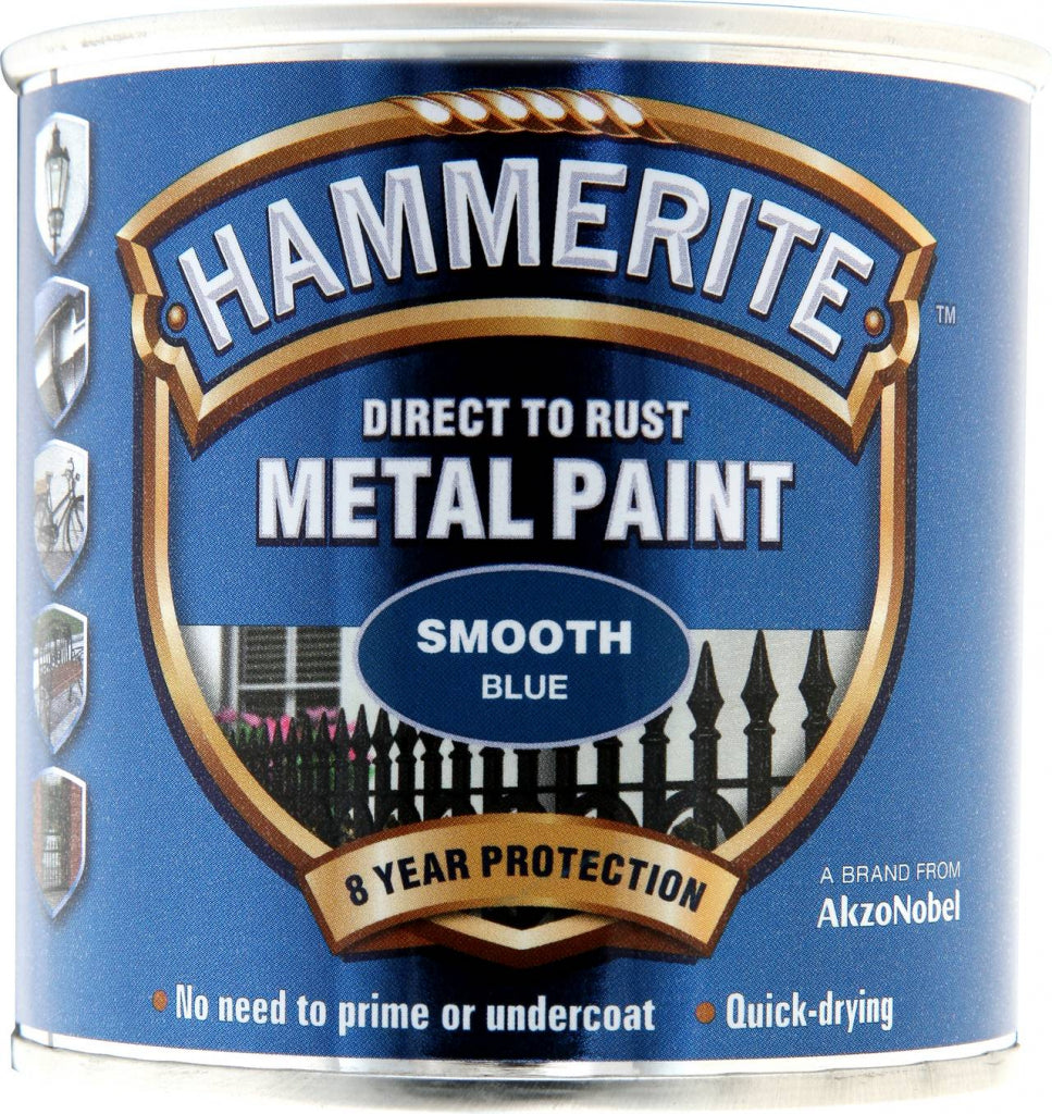 Hammerite Metal Paint Smooth 250ml Smooth Blue