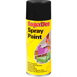 SupaDec Black Spray Paint 400ml