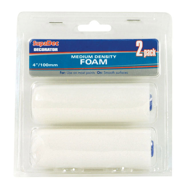 SupaDec Foam Mini Paint Roller 4" 2 Pack