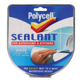 Polycell Sealant Strip Bathroom & Kitchen - White 22mm X 3.35M