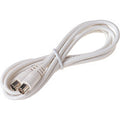2m TV Fly Lead Coax Plug to Coax Plug, White