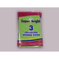 Superbright Cellulose Sponge Wipes Pk3