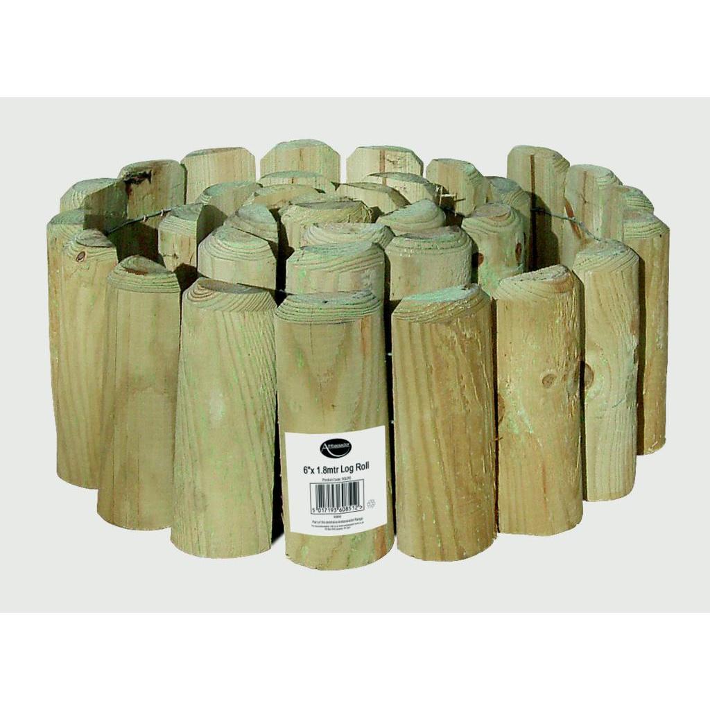Log Roll Garden Border 6" X 1.8M