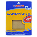 SupaDec General Purpose Sandpaper 12 Pack