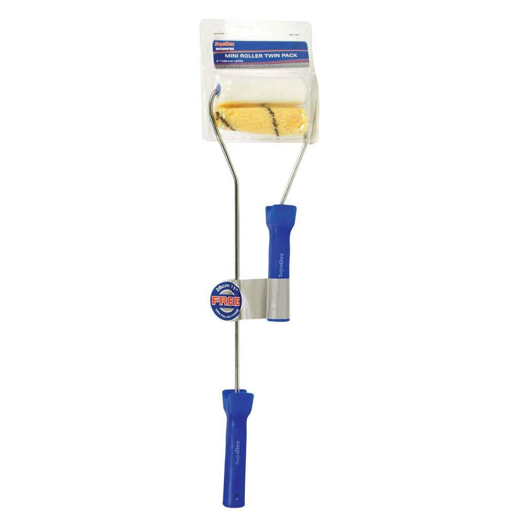 SupaDec Twin Frame Mini Paint Roller 2 Pack