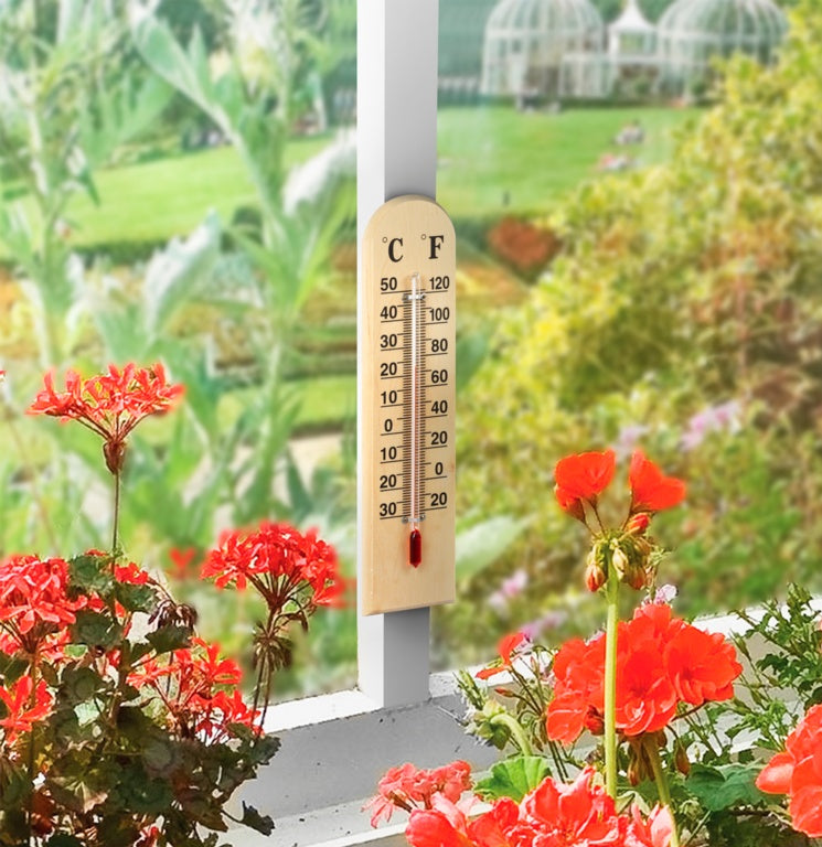 Wooden Household Thermometer