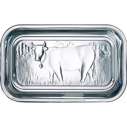 Luminarc Cow Glass Butter Dish With Lid